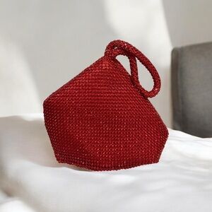 Glam Red Sparkle Clutch